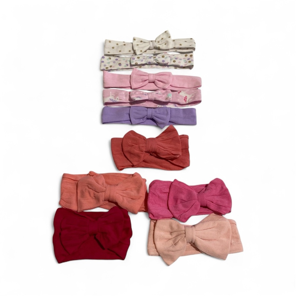 Charming Kids Bow Headbands - Pink, Purple, Red, Cream